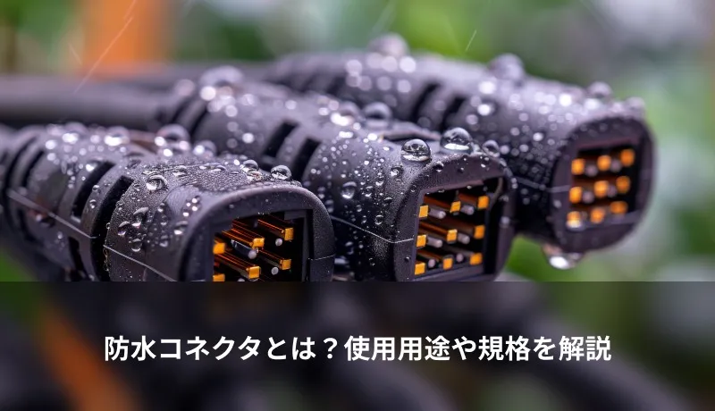防水コネクタとは？使用用途や規格を解説